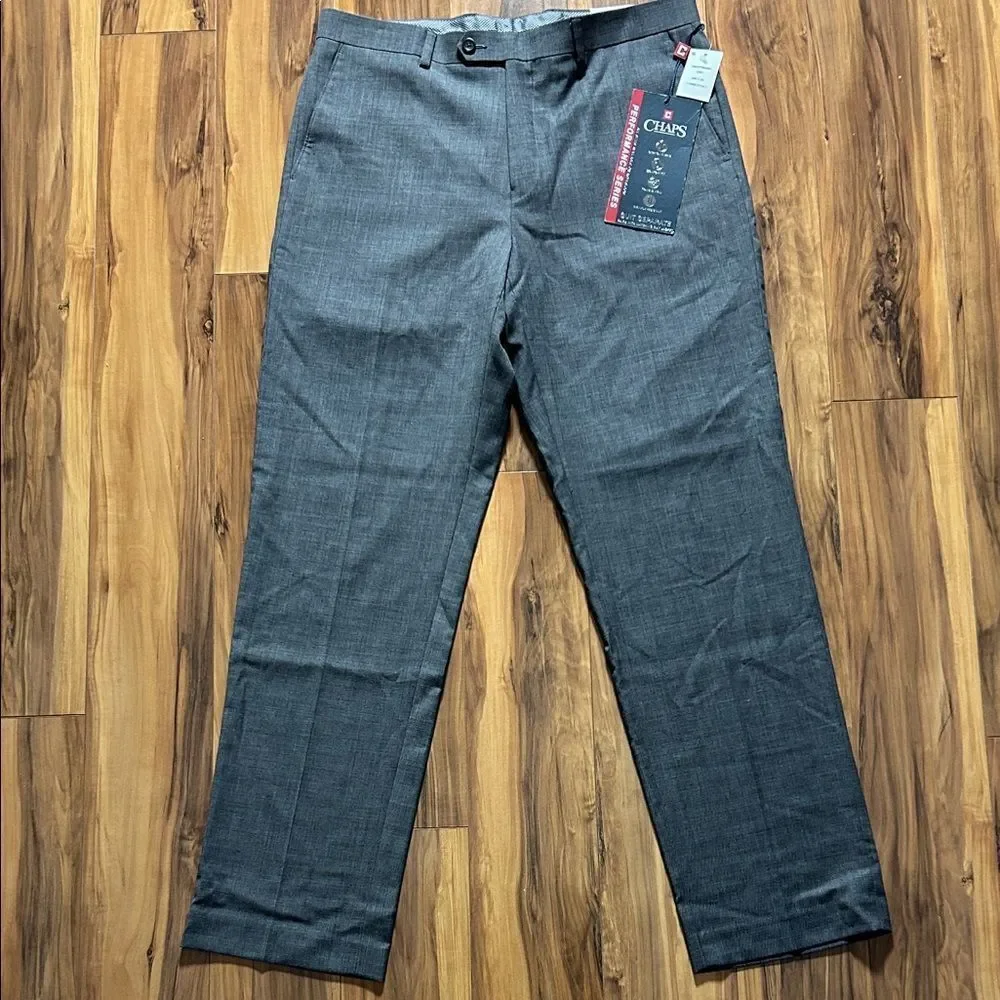 NEW Chaps Men's Grey Dress Pants
